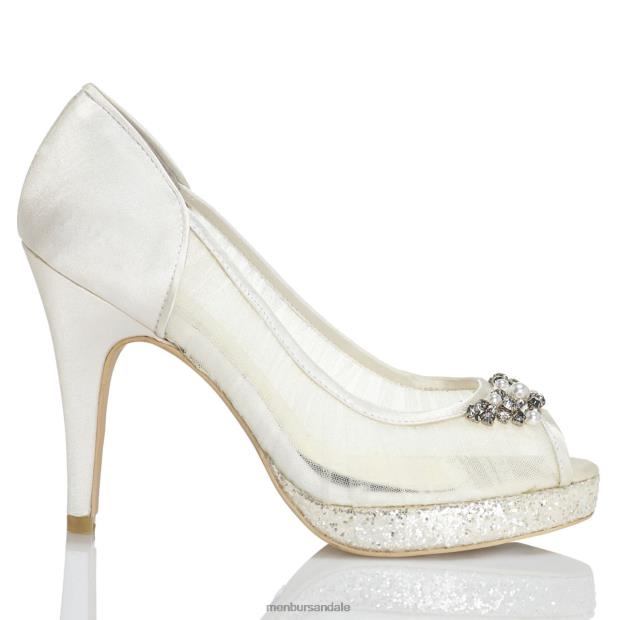 corintia femei Menbur ZJ84J2340 alb pantof de mireasa
