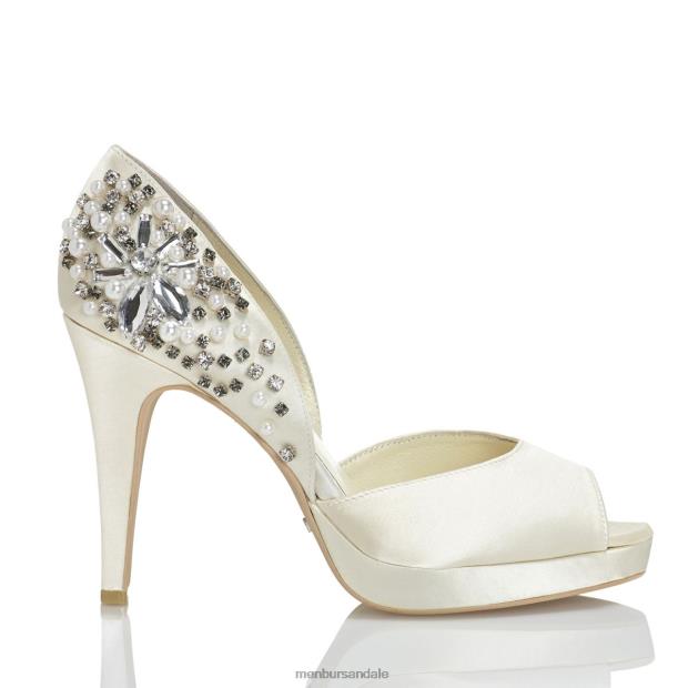 talo femei Menbur ZJ84J2310 alb pantof de mireasa