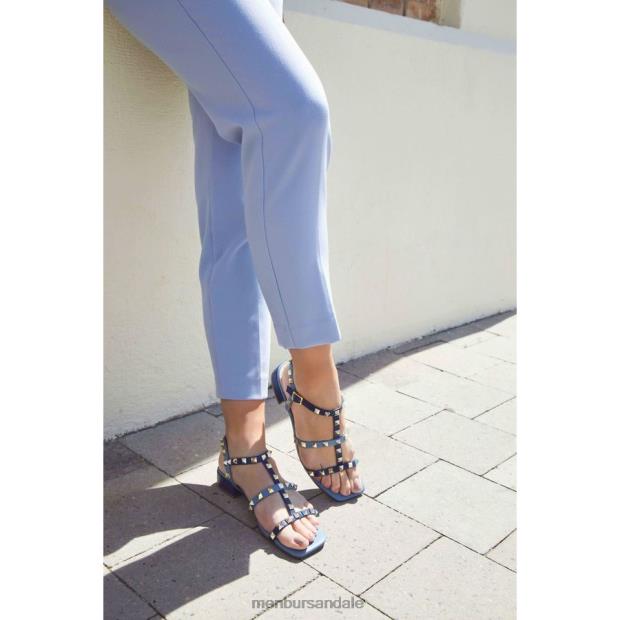ofiucu femei Menbur ZJ84J2659 azul clar sandale