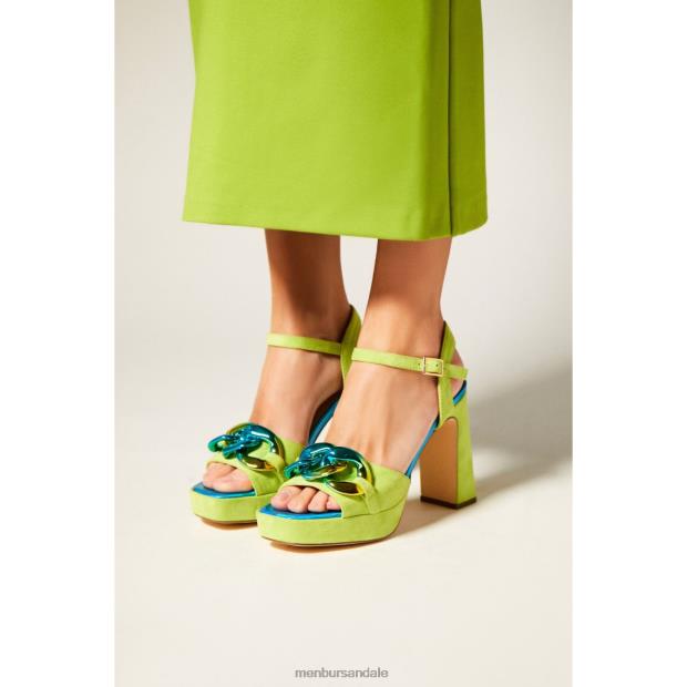 reticulele femei Menbur ZJ84J2622 verde sandale