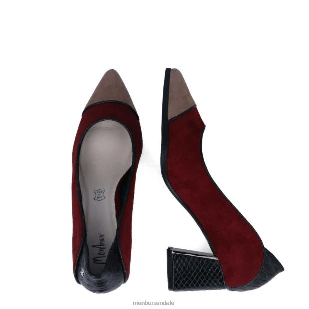 corisia femei Menbur ZJ84J5885 roșu tocuri medii si joase