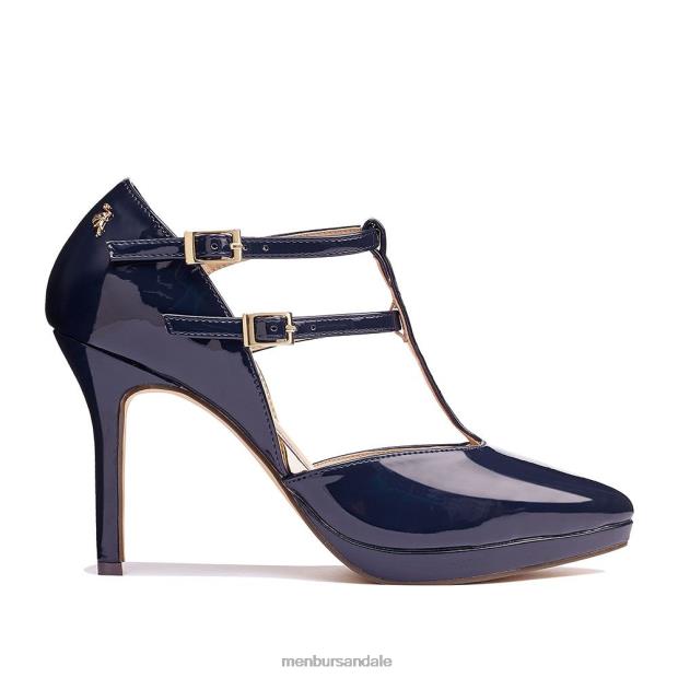 elased femei Menbur ZJ84J1803 albastru inchis tocuri medii si joase