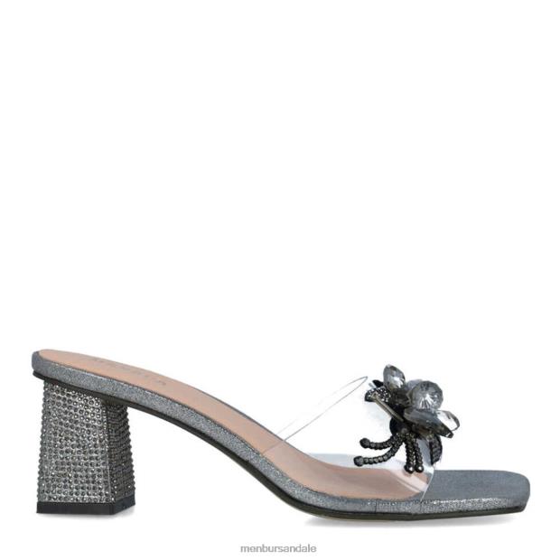 melanita femei Menbur ZJ84J1644 gri tocuri medii si joase