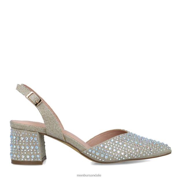 nete femei Menbur ZJ84J5751 aur tocuri medii si joase