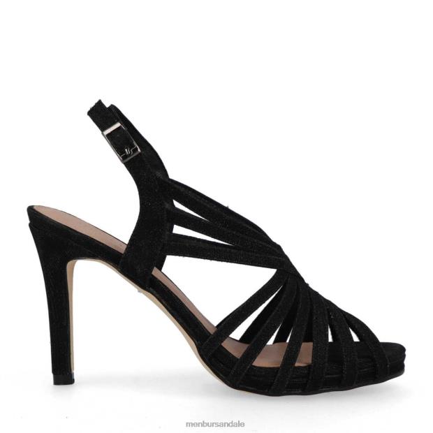 strepeto femei Menbur ZJ84J2122 negru tocuri medii si joase